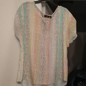 Snakeskin pattern blouse